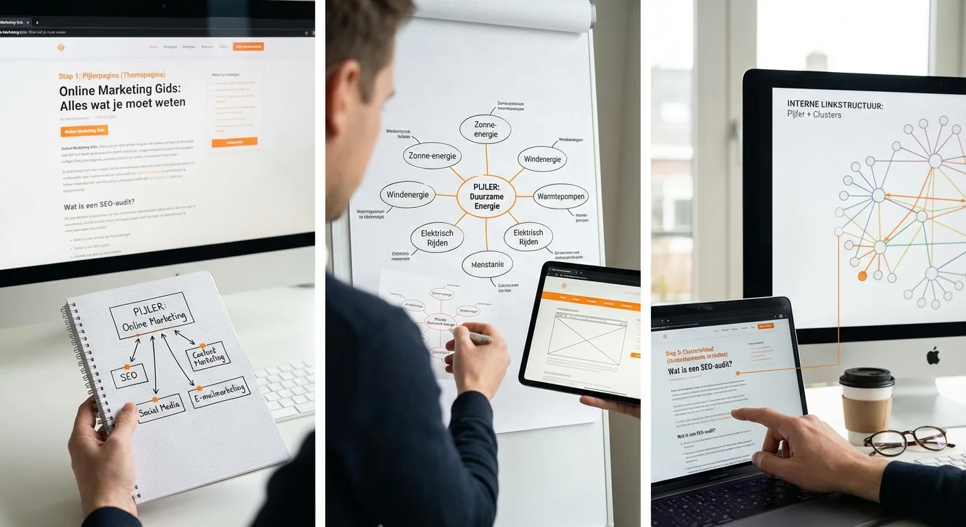 Interne linking strategie voor pillar + clusters (met voorbeelden) at praktijkvoorbeelden van succesvolle interne linkstructuren