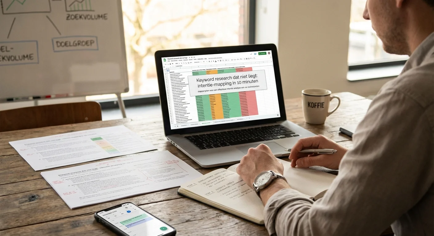 Keyword research dat niet liegt: intentie-mapping in 10 minuten