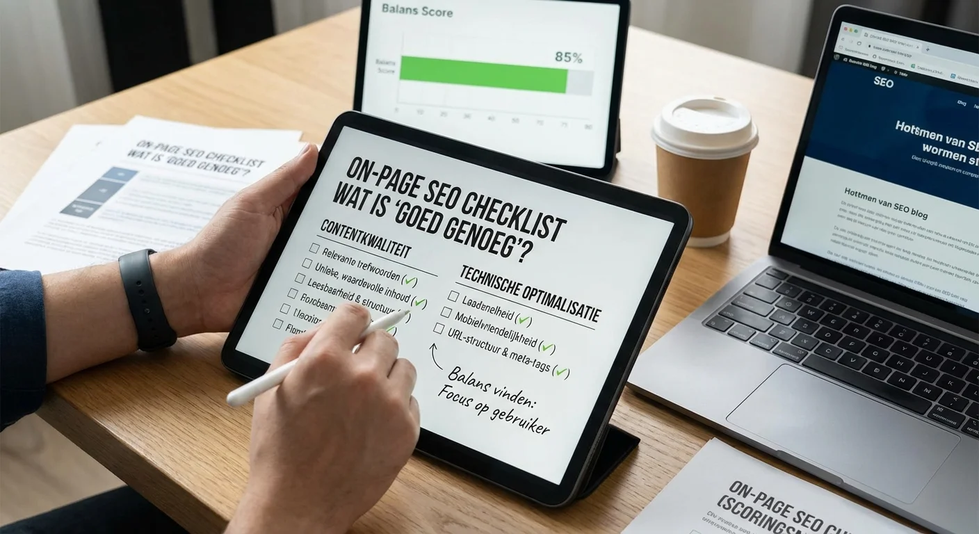 On-page SEO checklist (scoringsmodel): wat is 'goed genoeg'?
