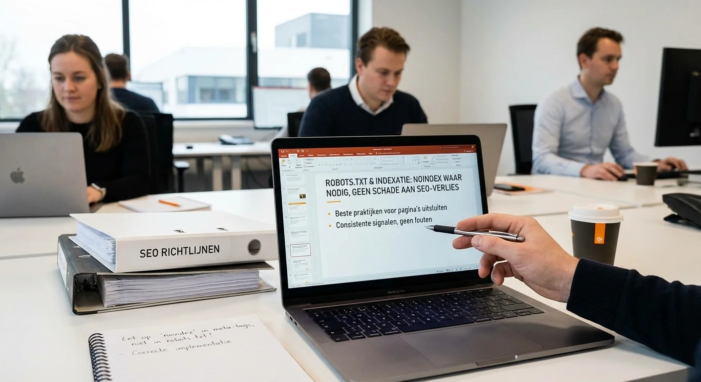 Robots.txt & indexatie: noindex waar nodig, geen schade