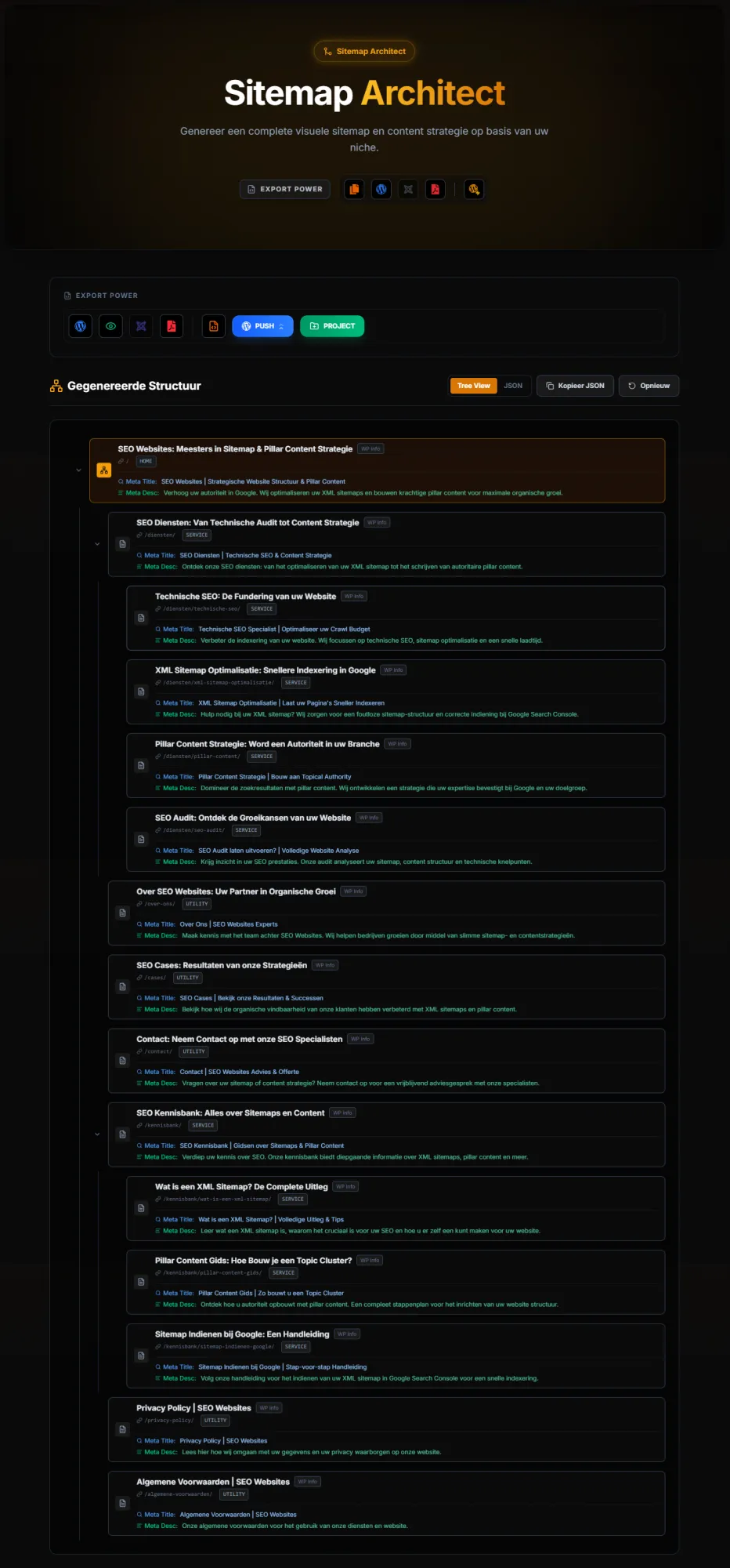 Verschil tussen een sitemap en een contentmap