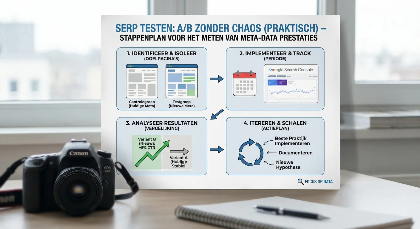 SERP testing: A/B zonder chaos (praktisch)
