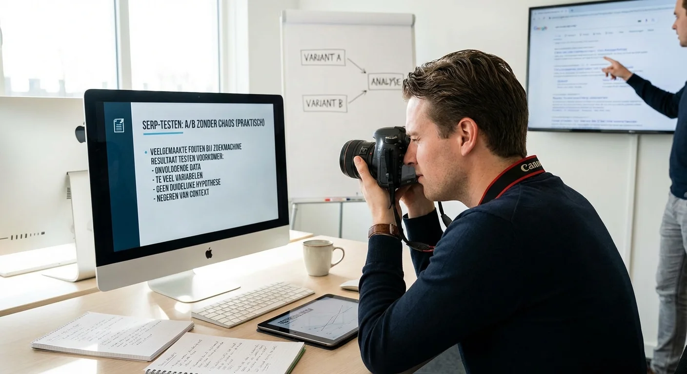 SERP testing: A/B zonder chaos (praktisch)