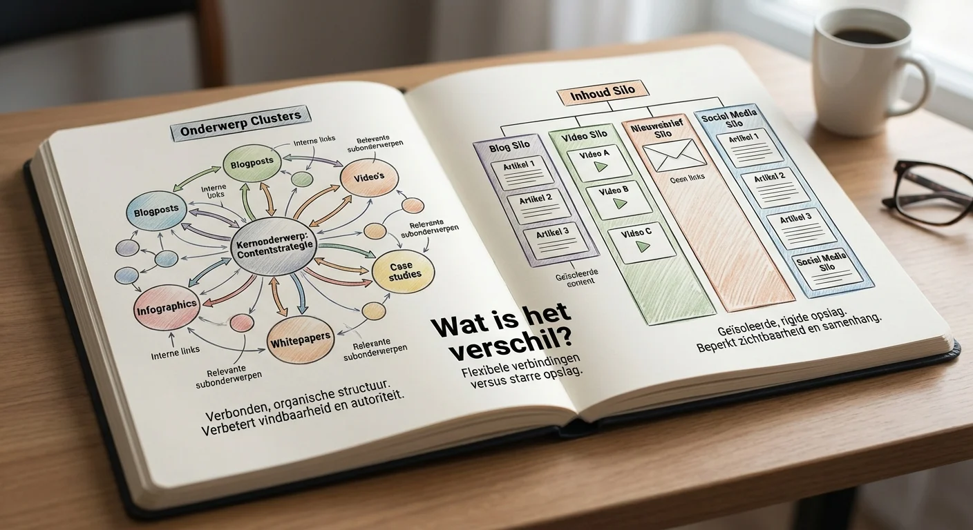 Topic clusters vs content silo: wat is het verschil? at topic clusters vs content silo: wat is het verschil?